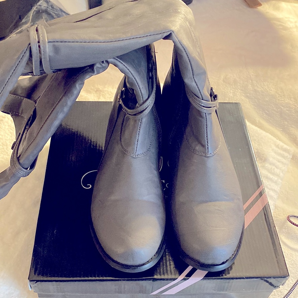 Journee Collection WC- Harley Grey Boots